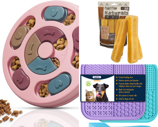 Puppy & Dog Enrichment Essentials cover photo collage