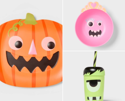 Spooky Cute Kids Halloween Dinnerware👻🎃 cover photo collage