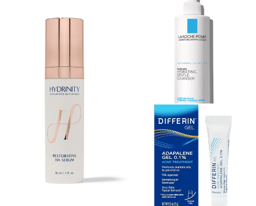 acne skincare routine! cover photo collage