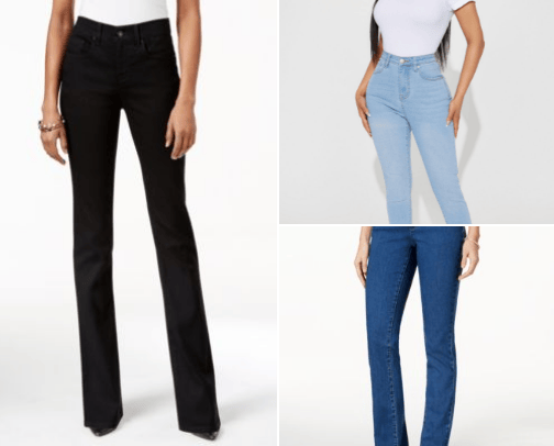 Modern jeans cover photo collage