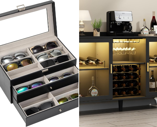 The Secret to Having an Organized Home That Doesn't Look Like a Warehouse cover photo collage