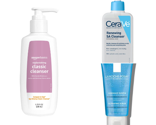 Top 10 Exfoliating Face Washes That Are Gentle Enough to Use Regularly cover photo collage