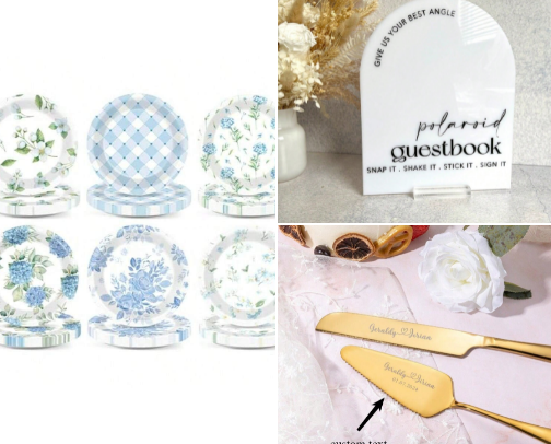 SHEIN wedding decor cover photo collage