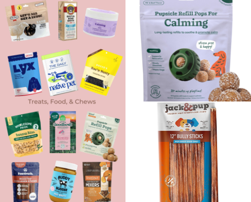 Best Healthy Dog Treats, Food, Toppers & Long-Lasting Chews cover photo collage