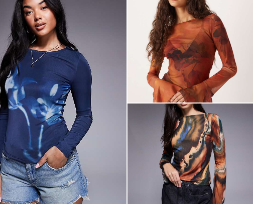 The Perfect Print Longsleeve Tops ˙✧˖🌅📸 ༘ ⋆｡˚ cover photo collage