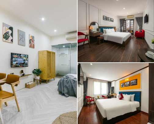 Traveling Vietnam? 🇻🇳 Here’s some cheap but lovely places to stay in Hanoi!🏠 cover photo collage