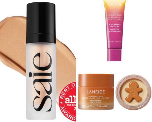 Glowy Skin & Makeup Faves cover photo collage