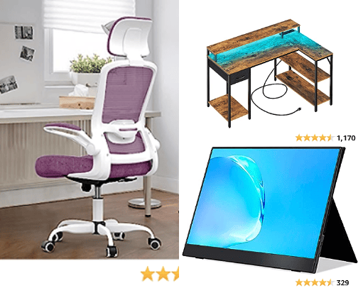 The Perfect Office Set Up cover photo collage