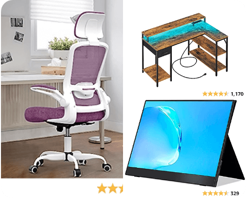 The Perfect Office Set Up cover photo collage