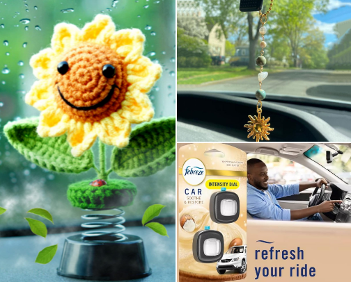 My Car Decor and Tech cover photo collage