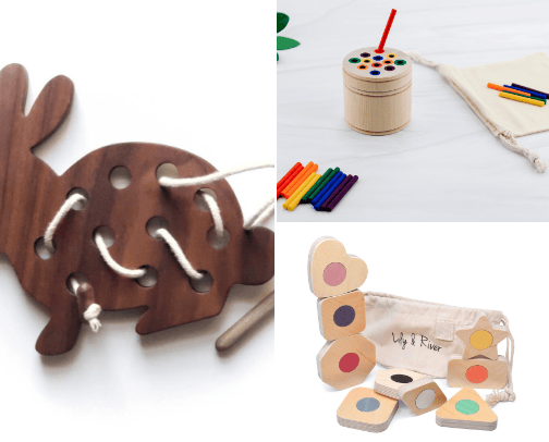 montessori toys we have at home that were a hit cover photo collage