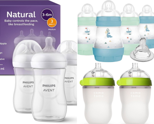 Babies necessities cover photo collage