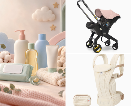 My Favorite Baby Products 💕 cover photo collage