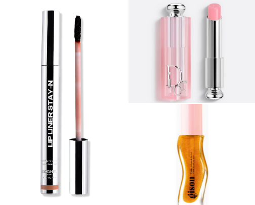 Lip products cover photo collage