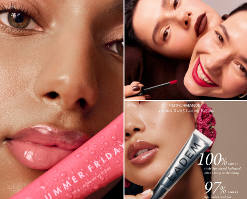 Lip glosses and oils for every woman who wants to glow and feel extra special every single day! ✨💋 cover photo collage