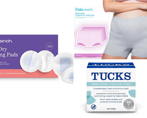 Must have new mom items cover photo collage