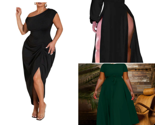 Plus size dresses cover photo collage