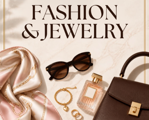 Fashion and Jewerly cover photo collage