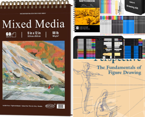 A Complete Checklist: Your Art Journey cover photo collage