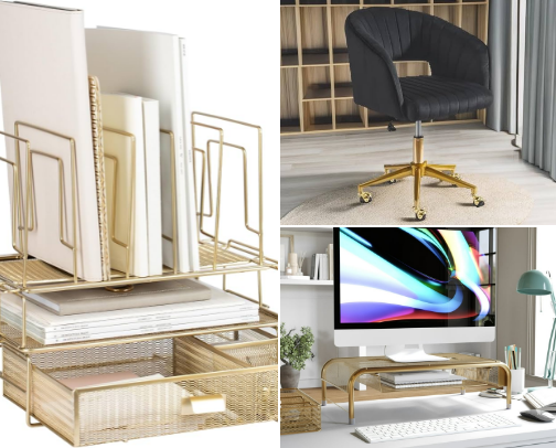 The Soft Luxury Home Office: Elevate Your Workspace & Workflow ✨ cover photo collage