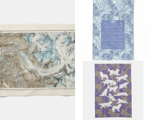 Tea towel calendars cover photo collage
