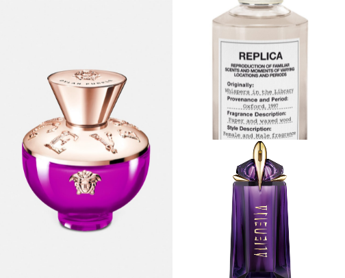 Martas perfume shelf cover photo collage