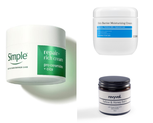 Skin barrier care -  skincare routine cover photo collage