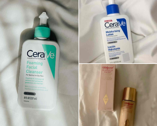 Clean girl makeup cover photo collage