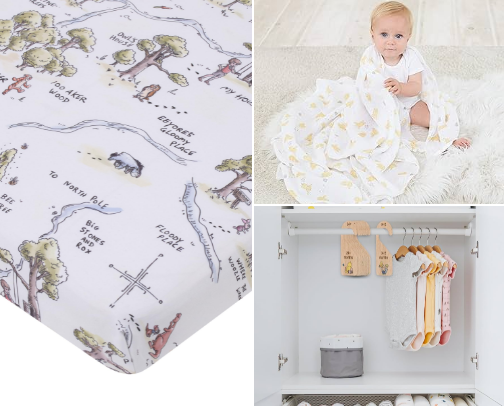 Winnie the Pooh Themed Nursery cover photo collage