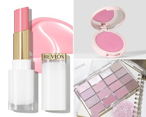 Winter BABY PINK Makeup 🩷 cover photo collage