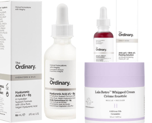 Skin care and hair care cover photo collage