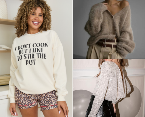 Winter ❄️ Tops for Women cover photo collage
