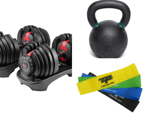 Gym equiment cover photo collage