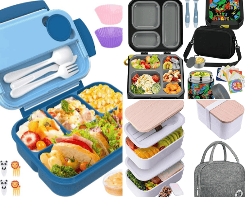 SCHOOL LUNCHES?? DON'T GET BENTO-T OF SHAPE! 🤣🥪 cover photo collage