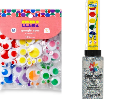 Art supplies for kids cover photo collage