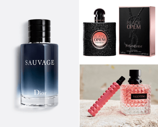 Fragrances cover photo collage