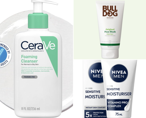 🧼 Men’s Skincare — Simple Routine cover photo collage