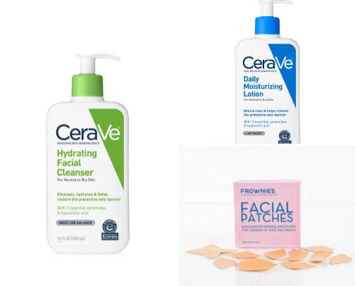 Skin care cover photo collage