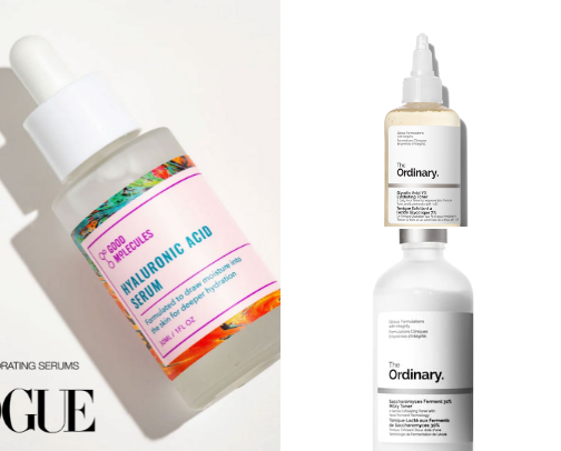 Fav skin care products cover photo collage