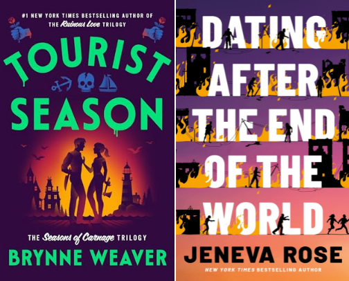 book recs for moms who love a thriller + dark romance 🖤 cover photo collage