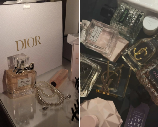 Fav perfumes 💎 🍬 🌷 cover photo collage