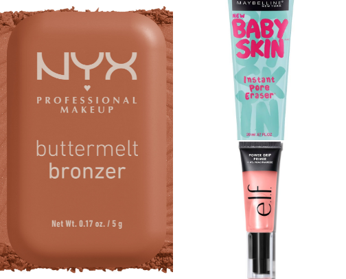 My everyday drugstore makeup routine !! 🩵 cover photo collage