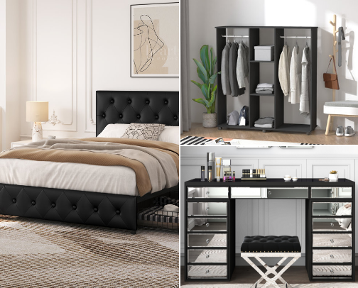 Creating the perfect alt paradise bedroom! 🖤 cover photo collage