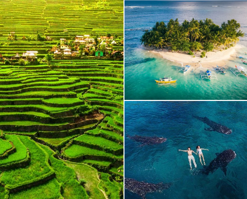 Philippine Paradise Must-Visit Islands & Destinations🌊⛰️ cover photo collage