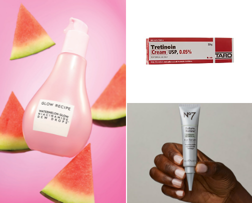 Current (simple) Skincare Routine as a 25 year old just starting *tretinoin* cover photo collage