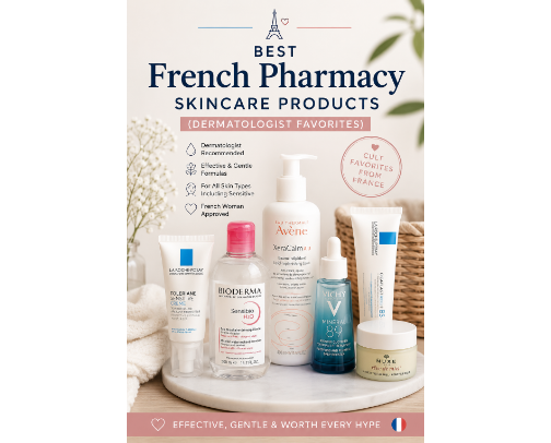 Best French Pharmacy Skincare Products cover photo collage