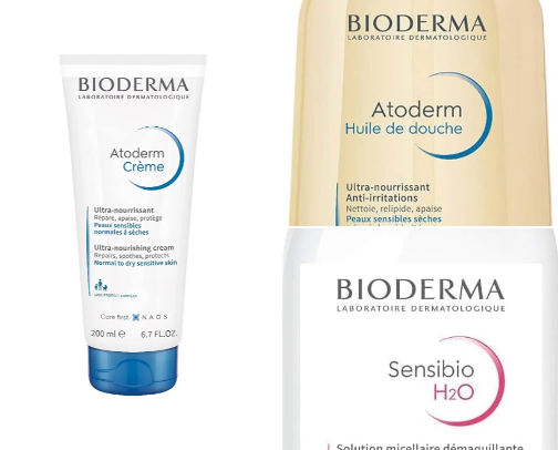 Bioderma products for healthy skin cover photo collage