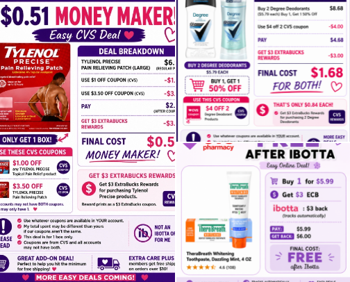 CVS Coupon Deals (Easy + Low Out of Pocket) cover photo collage