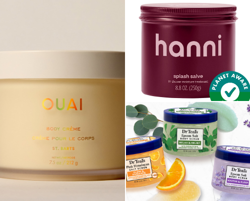 Soft skin Shower essentials cover photo collage