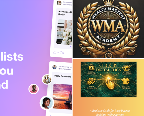 Beginner Digital Products & Apps to Start Making Money Online. cover photo collage